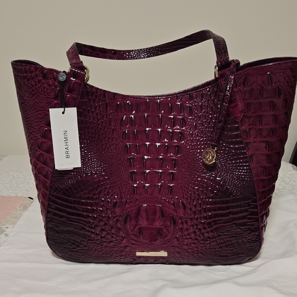NWT Brahmin Aliza Tote in Sugar Plum Melbourne. HTF. RARE - Picture 3 of 16